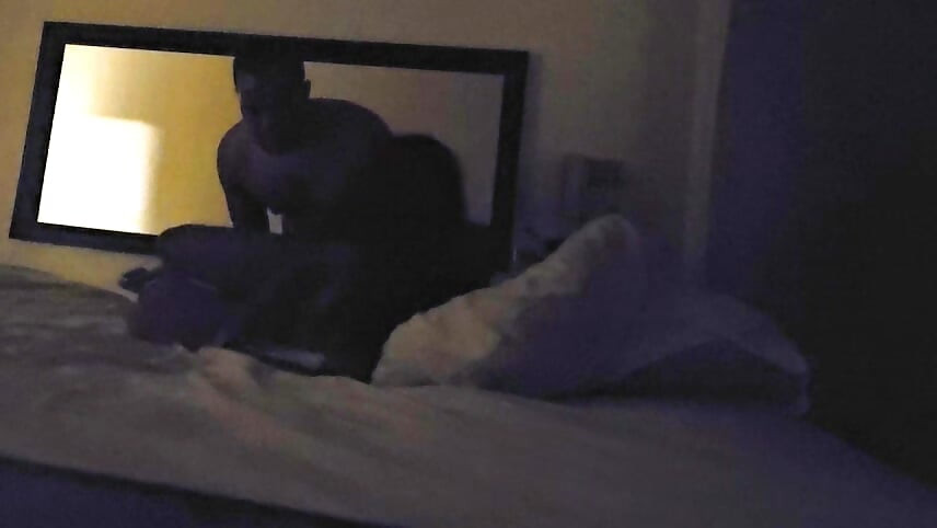 Fucks hard, moans and screams a lot in low light