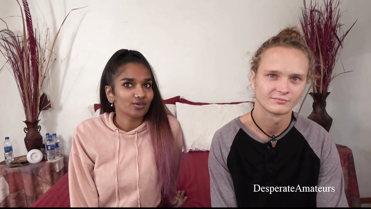 Desperate Amateurs petite redhead Pepper Hart and teen Kiki Sweet get their tight pussies pounded by big white cocks