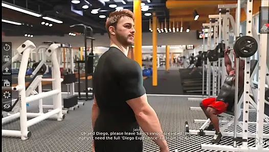 Sei dem riesigen Schwanz im Fitnessstudio der Männer unterwürfig.