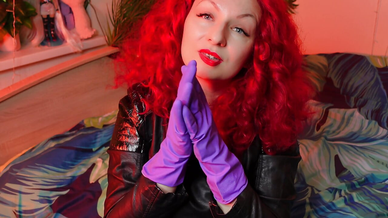 ASMR berbunyi: fetish sarung tangan getah dapur