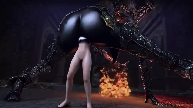 A demon likes anal sex and anal.