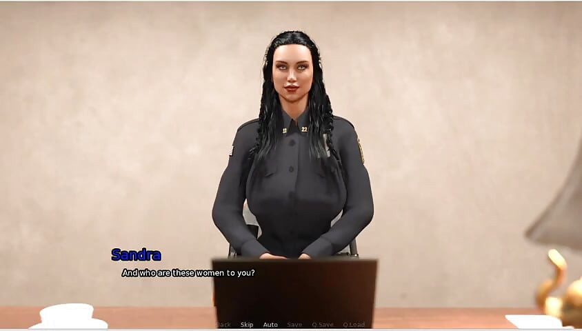 La casa de la abuela - juego de roles - policía dominado por Mc y dominatrix sentando en la cara