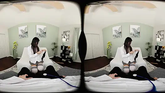 Forbvr - kamu ngajarin cewek imut ini caranya crot sambil dudukin kontolmu - pov