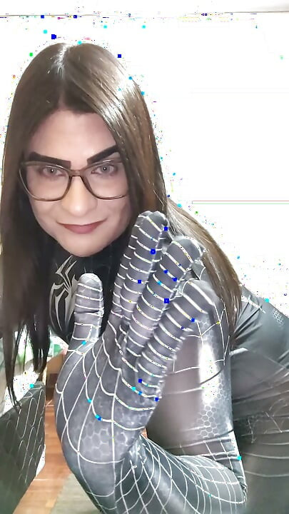 Spiderman Venom transgender whore on Halloween