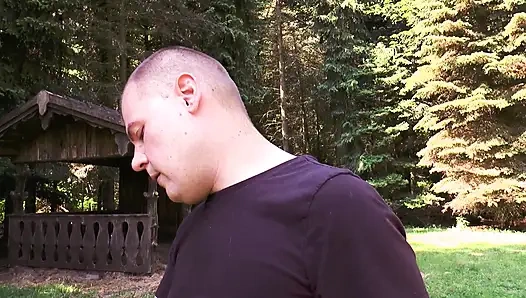 Wild Outdoor DP Fuck in the Woods