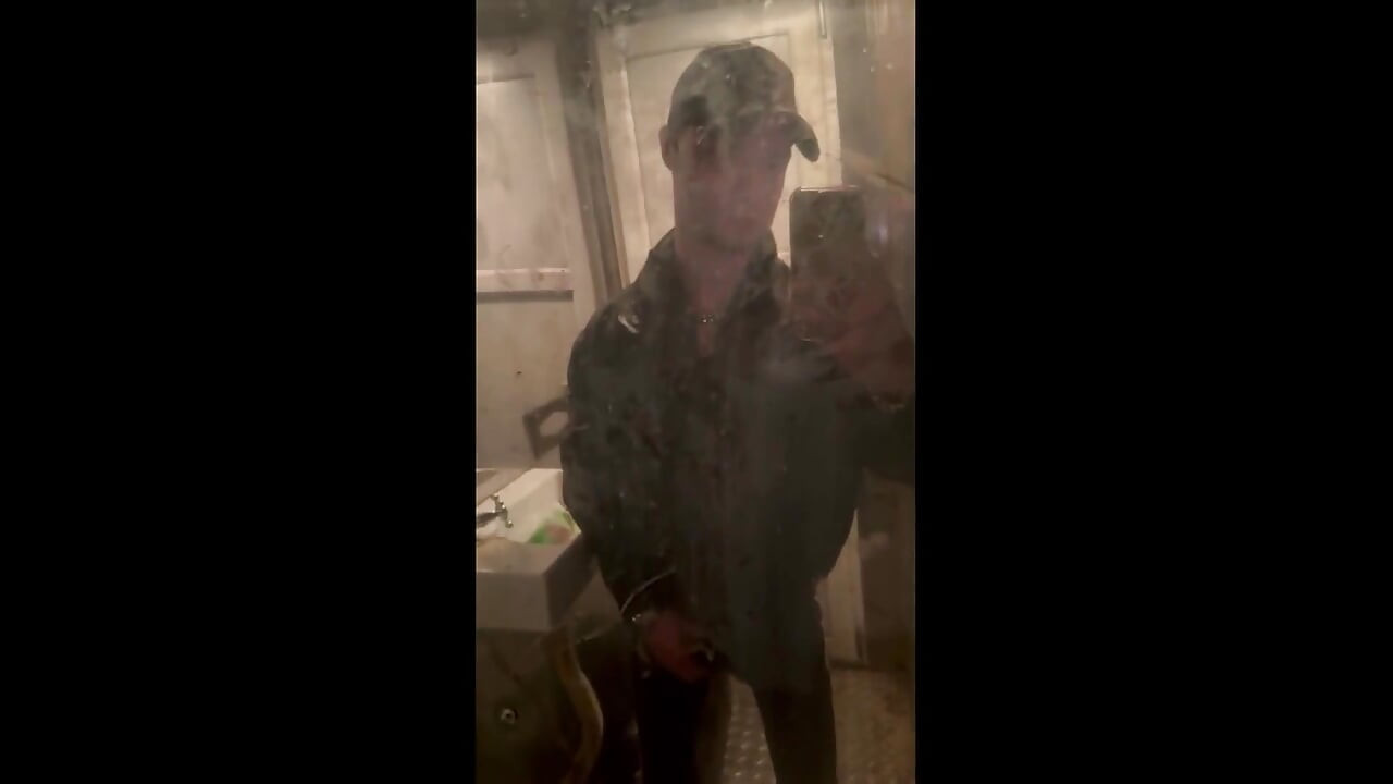 Kinkysirius in Chav Scally Outfit in the Most Dirty Train Toilet