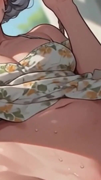 Waifu madura professora POV - banco de vestido de girassol provocando e fodendo | Clipe 1