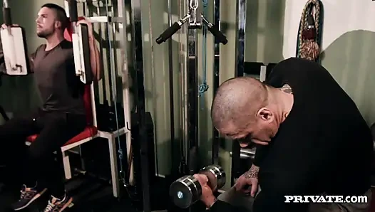 Gorgeous maid Julia Roca gets wet in the shower and takes a good hard fucking