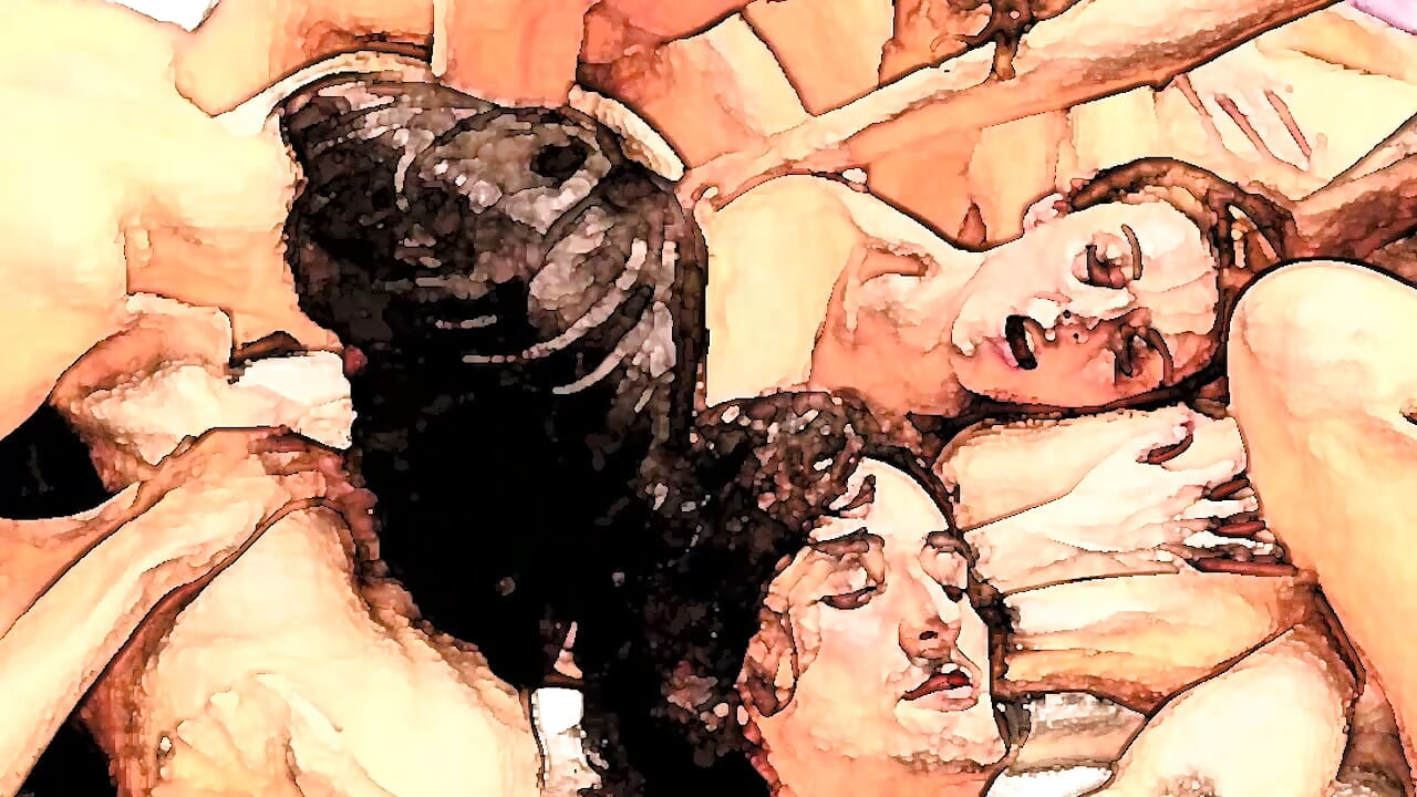 Porn-Art n.2 - Orgy آبرنگ (AI-Generated)