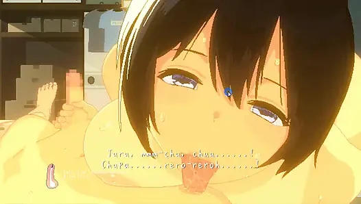 Hentai oyunu - kalın büyük memeli kadının yaz plaj seks macerası