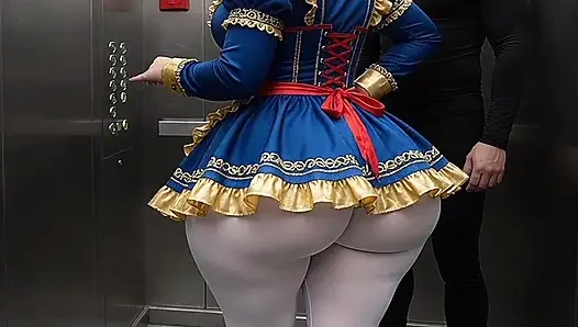 Big Ass Maid Stepsister Bent Over in Front of Me