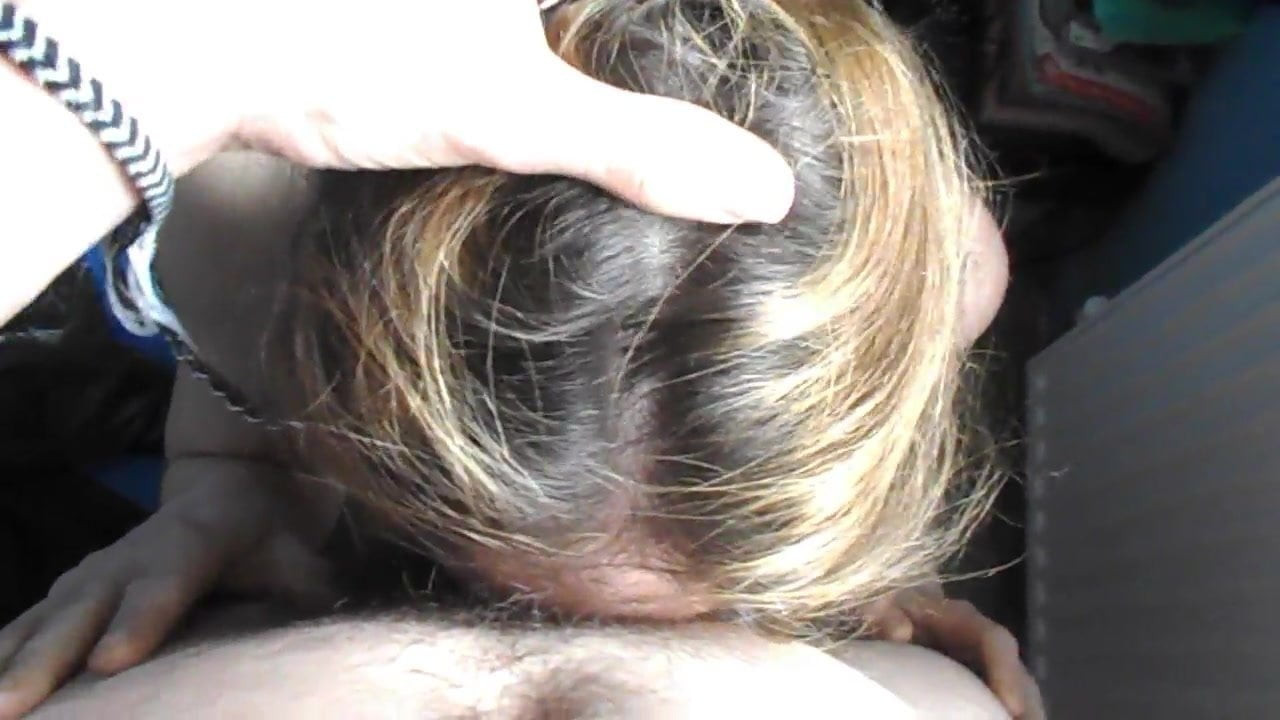 Sexy blonde POV blowjob