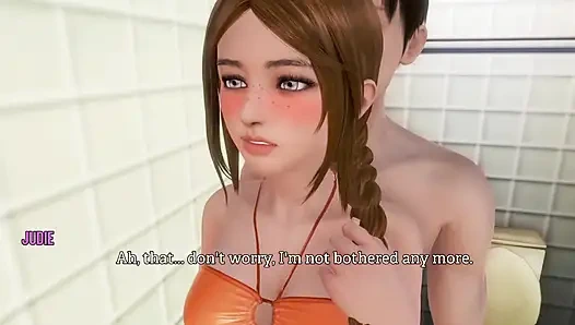 Herry и Judie втирают хуй и киску в публичной ванной один раз в жизни