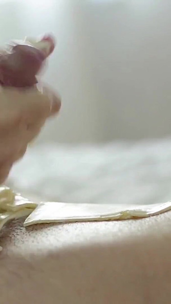 Powerful moment from "Cheese Lover is playing with cock"