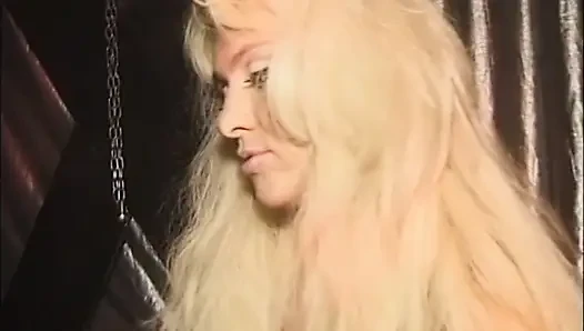 Big boobs blonde wax playing