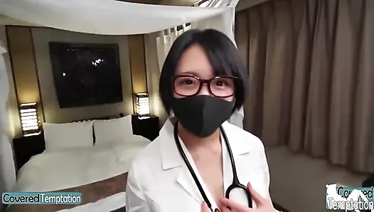 F cup Ärztin verlangt rohe sitzung, reverse belästigungs-seh-action