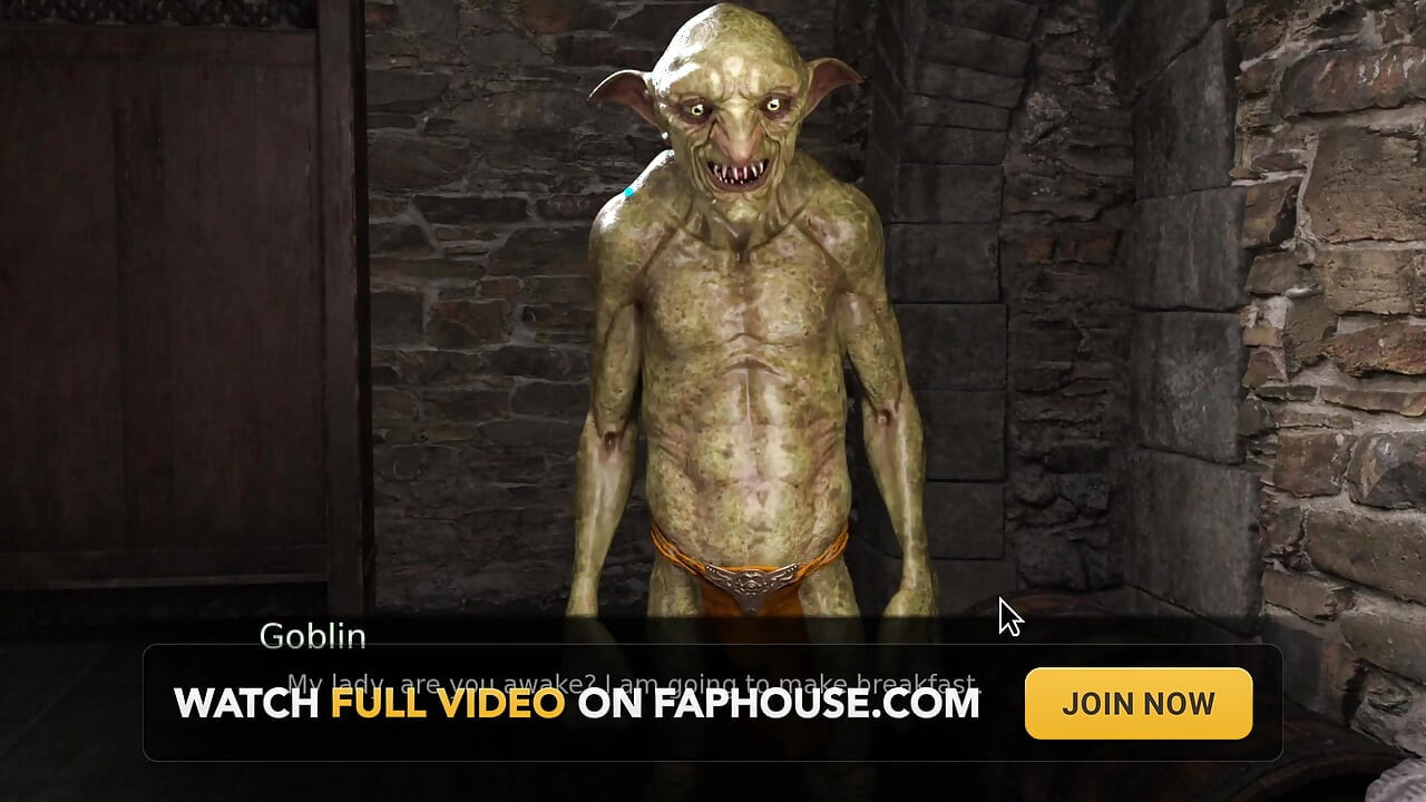 Seksi Sahibe Goblin Kölesi Tarafından Sikiliyor