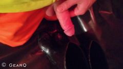 Rubber Piss And Cum With Dunlop Boots