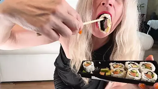 Great Sushi Fun with Hot Prolapse Shots