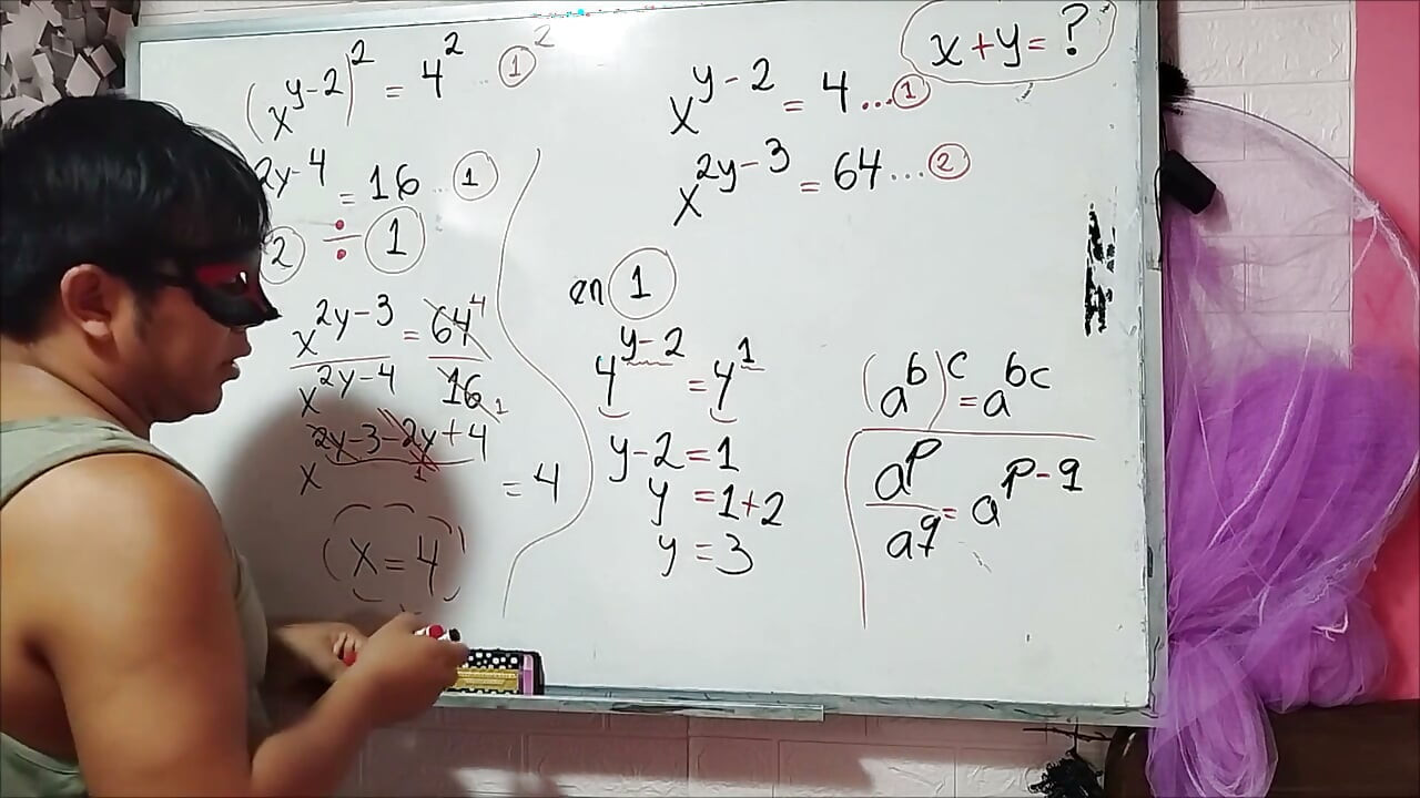 25 Algebra: Calculate X Sexual Mathematics