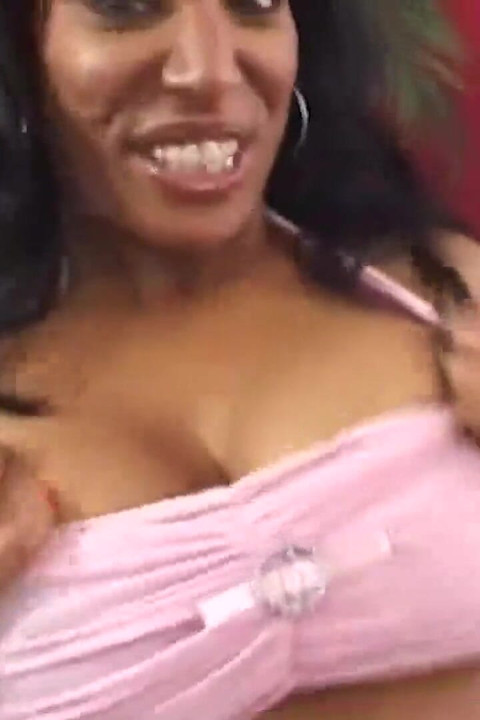 Big Tit Ebony Babe Loves the Interracial Sexual Attention