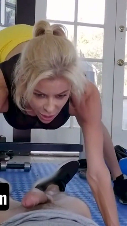 GotMylf - Big Titted Blonde Trainer Finds The Best Way To Stimulate Lazy Dude To Workout Daily | Clip 2