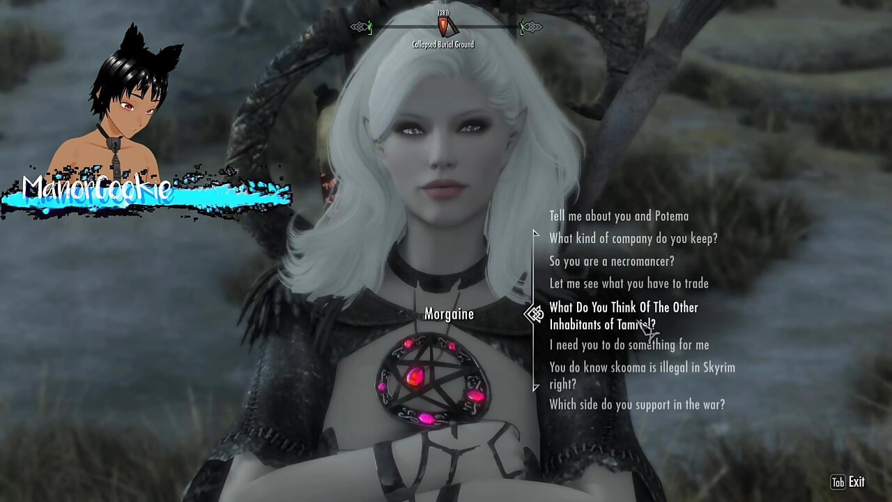 Skyrim B와 L Mod - 모르가인을 찾고 그녀의 성적 필요를 돕는