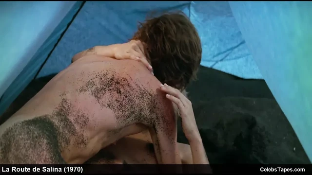 Mimsy Farmer frontal nude and romantic movie scenes