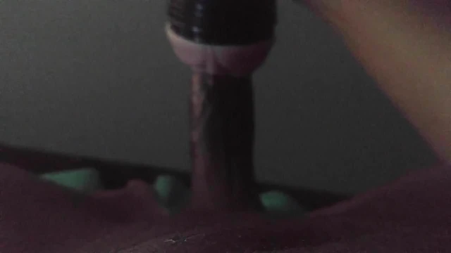 My BBC stretching a fleshlight