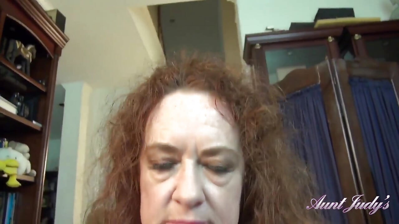 Auntjudys - Your Horny Mature Step-aunt Ms. Ginger Catches You Masturbating (pov)