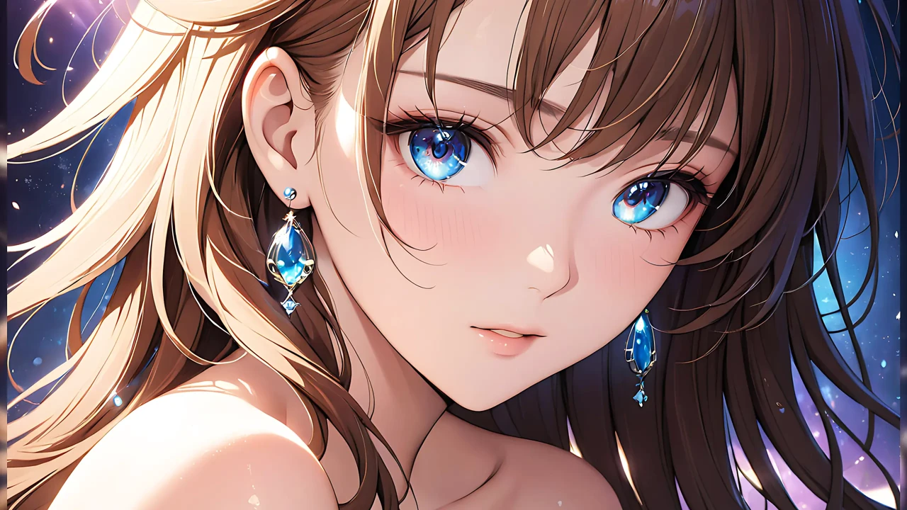 安静的快乐：一个美丽的年轻女人在魔光下