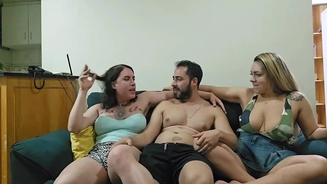 Melissa Leal TS with Suzie Slut Taking It in the Ass with Leo Skull