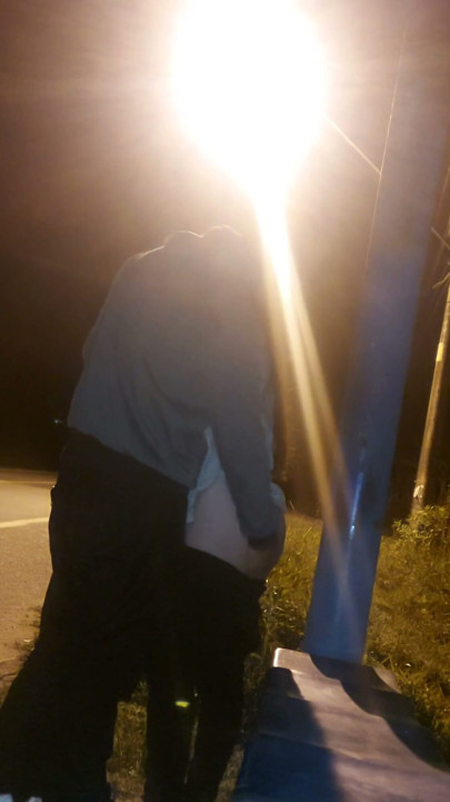 I showed my ass to a stranger at the bus stop! see his reaction! | Clip 2