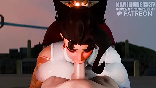 Overwatch, vendetta, schlampiger blowjob, pOV 3D-animation, regel34