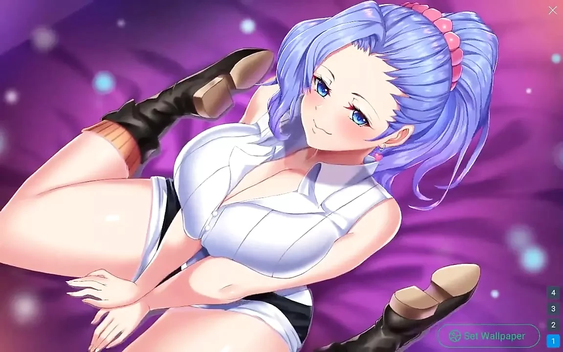Live Waifu Wallpaper - Part 3 - Hot Nerdy Waifu by Loveskysan