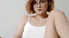Slim Beauty Plays with Herself - Masturbation