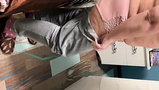 Zara Charm: Natural Hairy Striptease & Sock Fetish Session