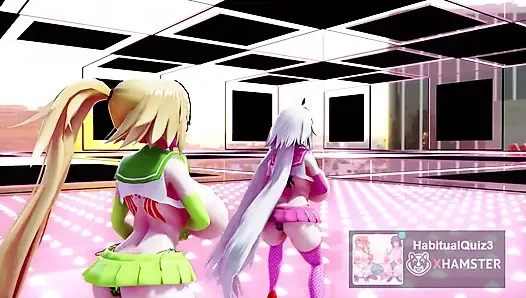 Mmd r18 FGO MMD Dua Jeannes memerankan gadis paranoid dengan ponsel hentai 3d milf ahegao