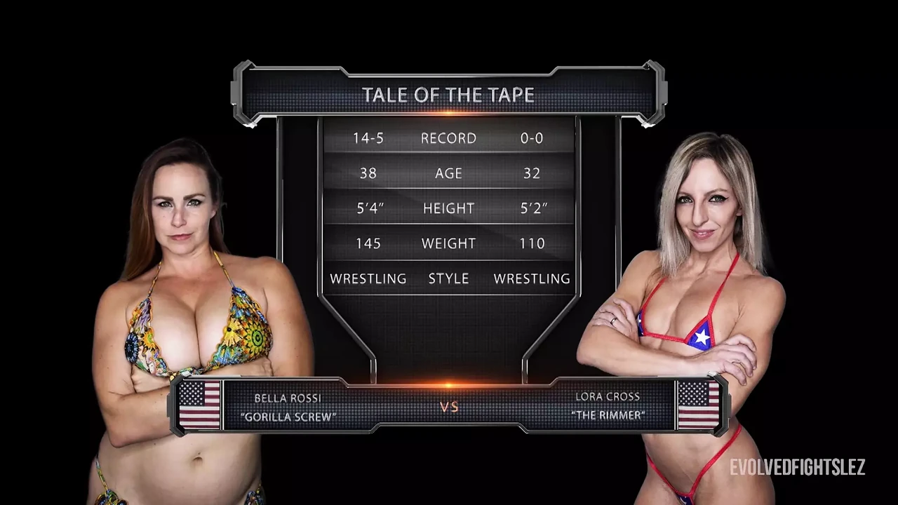 Bella Rossi vs Lora Cross - Lesbian Sex Fighting