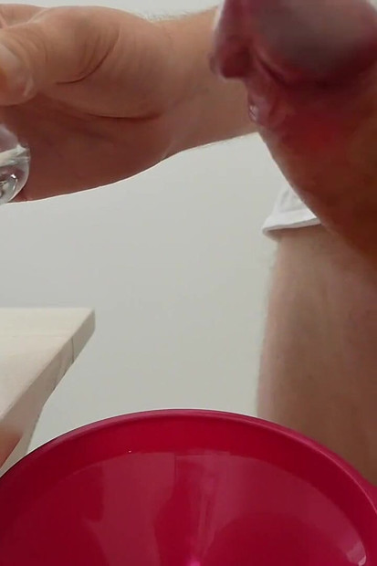 I Put Tons of Cum Inside a Glass Through a Funnel!