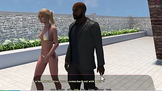 История Haley No 14 - Адриана и Хейли имели сексуальный момент у бассейна... Йоханнес трахнул Адриану.