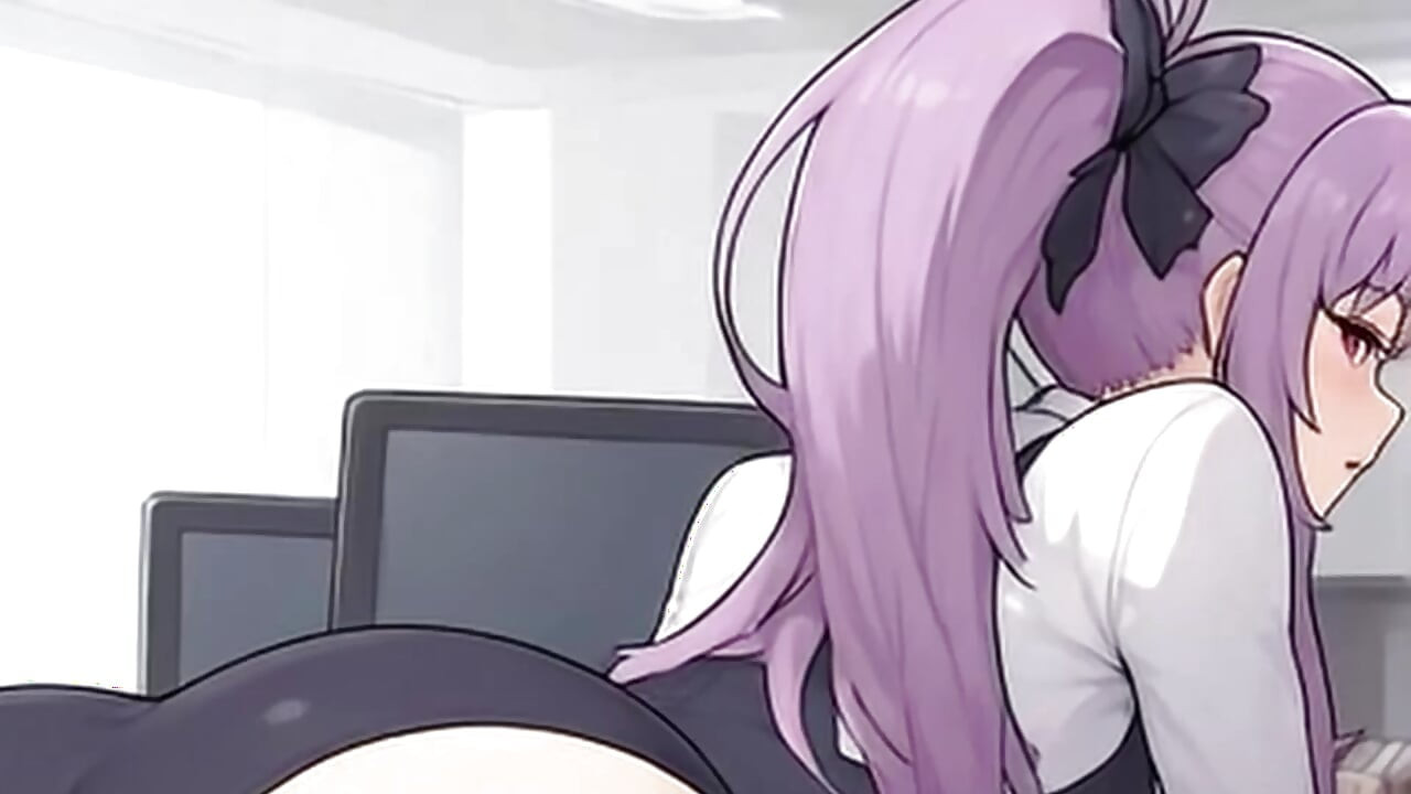 Waifu Amateur Teen POV - Office Swimwear Tease & Close-Up Boss Blowjob (1m Preview)