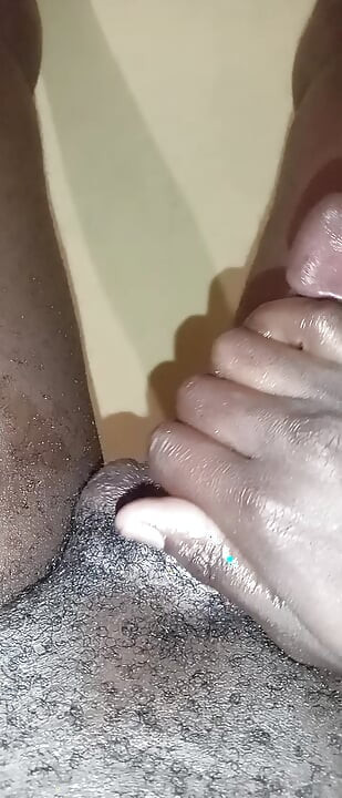 Made my Big Black Cock Cum. I had love my self