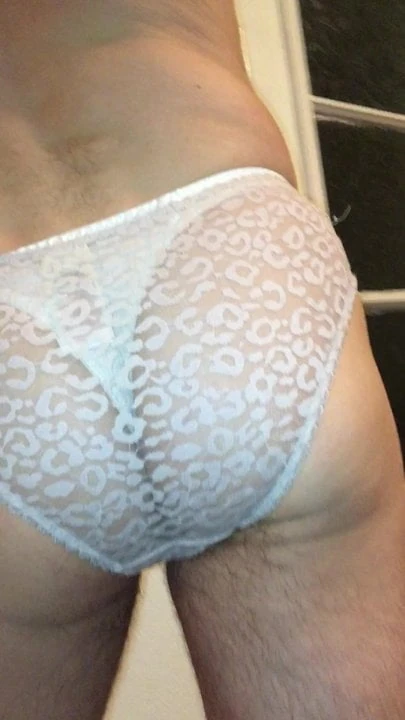 Posing in my silk panties & Iltwlp's lace panties