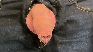 Foreskin play of little cock