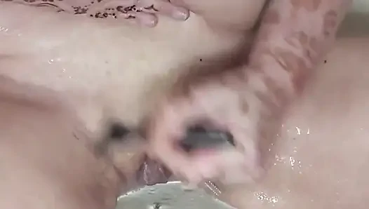 Watch This Cripple Shave Her Pussy on Her Shower Chair