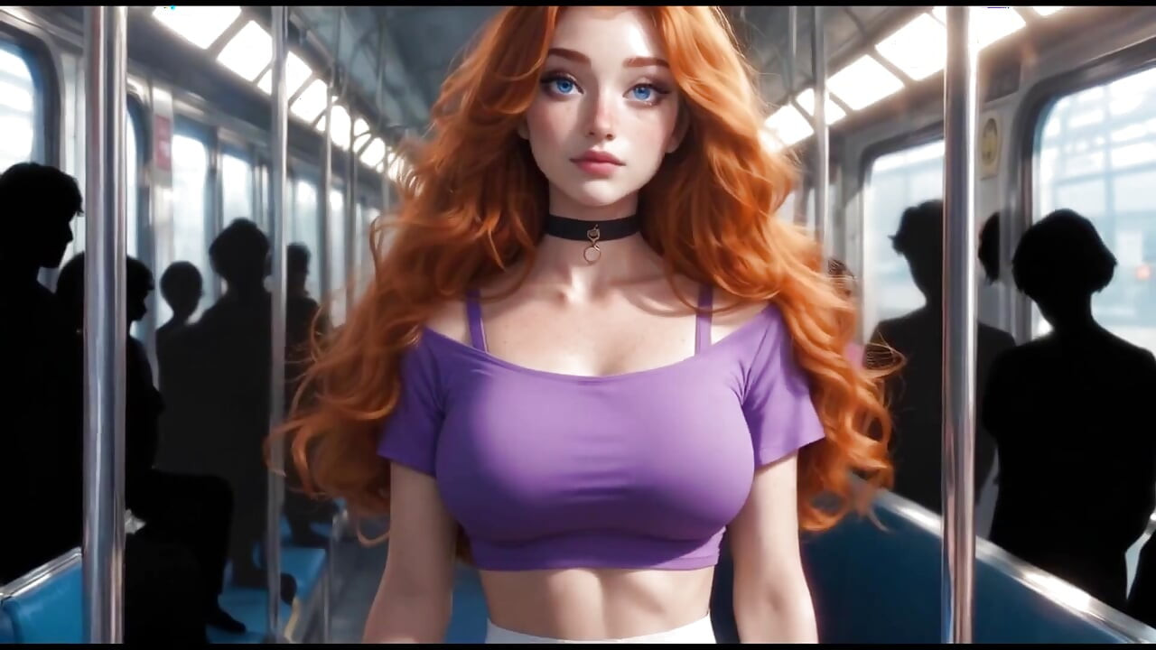 Roxy the Redhead Sex on the Train Ai
