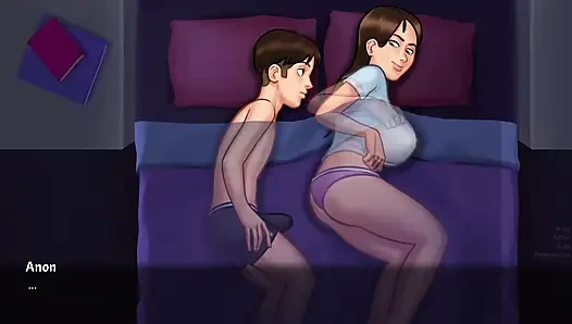 Stepmom VS Stepsister who fucks the tenant better? 1 Summertime Saga