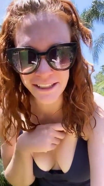 Linz DeFranco using any excuse to show off her fake tits