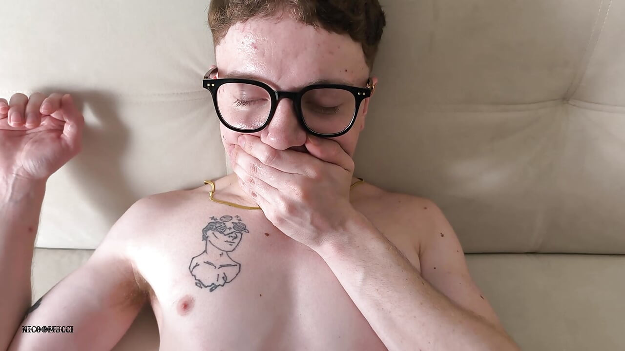 Daddy masturbates me and fucks me bareback in POV hard and deep, he fills my ass with milk